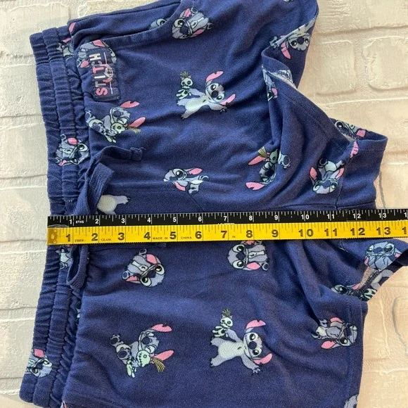 Disney Lilo & Stitch Pajama Set Womens Medium Sleep Shirt Dress Shorts Sleepwear - Picture 12 of 16